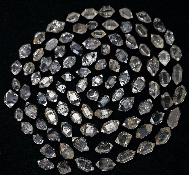 Colgante de plata de ley con diamantes Herkimer y